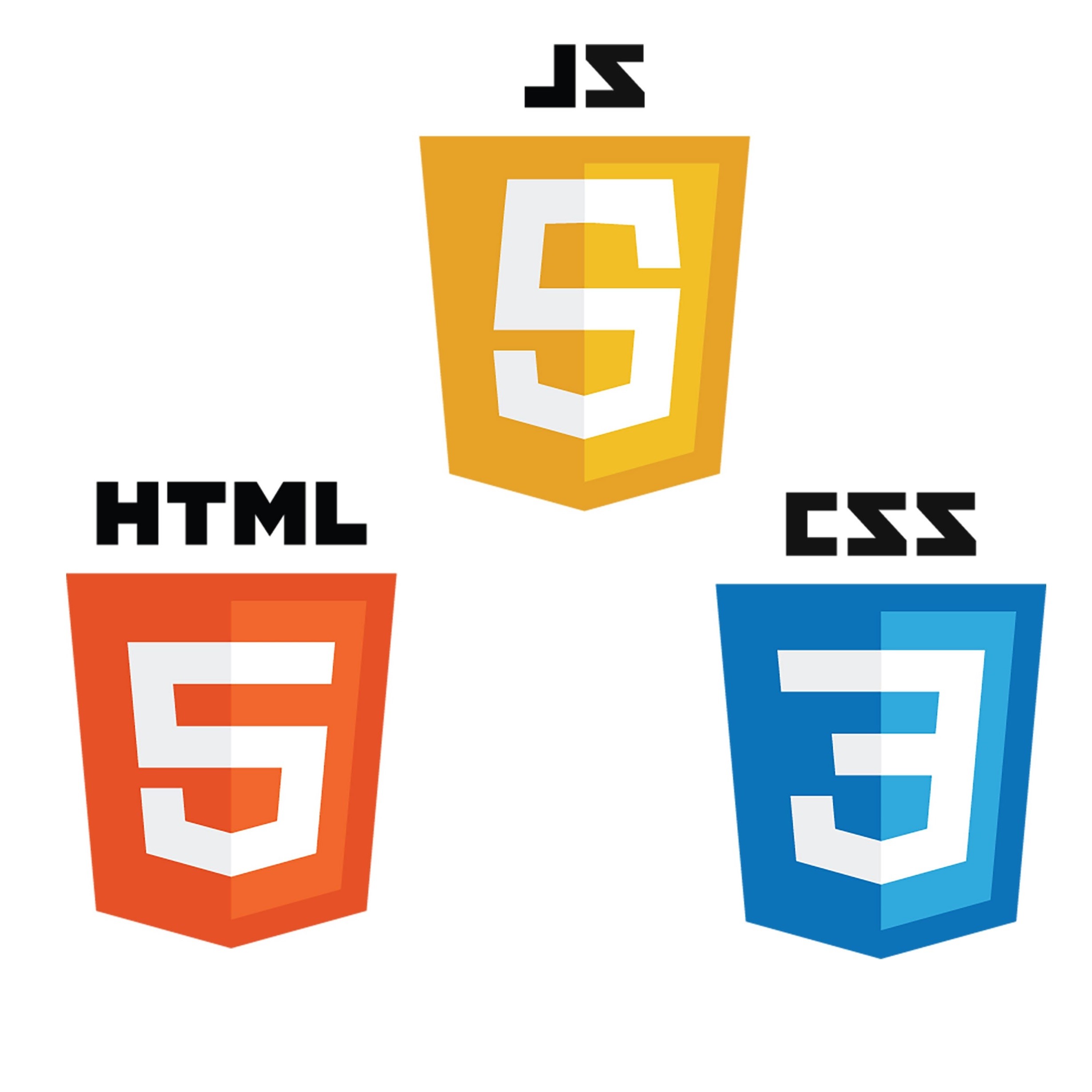 HTML,CSS, and JS logos